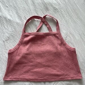 American Eagle Outfitters Pink Crop Top